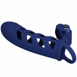 Pretty Love Altaf Blue Silicone Ring with Vibrating System