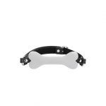 Ouch! Silicone Bone-Shaped Gag Medical Grade - White, Adjustable Strap