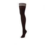 Kix'ies Autumn Thigh-Highs A Chocolate Nude - Anti-Slip, Brown