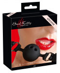 You2Toys Silicone Gag with Air Holes Adjustable Black O3.5cm