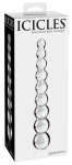 Pipedream Icicles No. 2 Glass Intimate Wand with Beaded Texture 22.5cm Clear