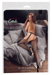 Cottelli Collection Black Suspender-Style Net Tights L/XL