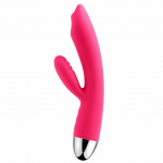 Svakom Trysta Dual Motor Silicone Intimate Device, Plum Red, 35 Modes