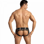 Anais Men Power Jock Bikini XL - Open Back, Rose & Skull Print