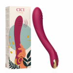 Cici Beauty Premium Silicone Vibrator with Flexible Shaft, 25 cm, Pink