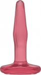 Doc Johnson Crystal Jellies 4" Small Plug, Flexible, Pink
