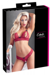 Cottelli Collection Red Lace Bra Set L with Adjustable Straps