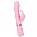 Pillow Talk Lively Pink Dual Motor Massager with Rotating Shaft