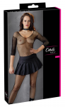 Cottelli Collection Pleated Mini Skirt S Black Cotton Blend