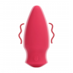 Loveline Cone Shaped Compact Vibrating Device Blushing Red