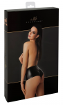 Noir Orgia Mysteria Powerwetlook Hot Pants Black S