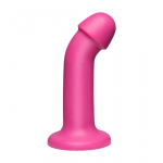 Doc Johnson The Tru Curve Platinum Silicone Intimate Model 6'' Curved Pink