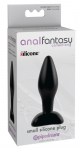 AFC Elite Silicone Compact Plug Black - Ergonomic Soft Touch, 9 cm