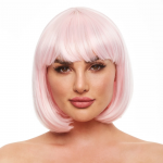 Pleasure Wigs Cici Pink Glow-In-The-Dark Bob Neon Effect