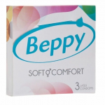 Beppy Soft & Comfort Latex Condoms 3-Pack, Large Size, Odorless