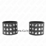 KINK Adjustable Black Wrist Restraints with Snap Fasten 19-24cm x 5.5cm