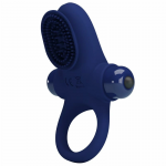 Pretty Love Palle Blue Vibrating Silicone Intimate Ring 10 Modes