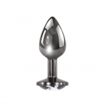 Playboy Pleasure Tux Small Aluminum Plug with Iconic Bunny Base