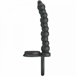 Pretty Love Dillion Dual-Motor Silicone Ring Black, 12 Modes, USB