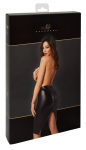 Noir Orgia Exclusive Powerwetlook Midi Skirt with Back Zip Black S
