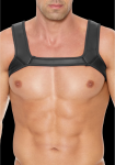 Ouch! Neoprene Chest Harness L/XL - Adjustable Black Straps