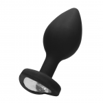 Sinner Gear Silicone Intimate Plug Large with Decorative Crystal Base