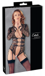 Cottelli Collection Body Lace L with Adjustable Straps & Cuffs Set