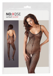 Cottelli Collection Black Fence Net Catsuit XL/XXL with Open Crotch