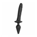 Strap-On-Me Switch Plug-In Black XXL Silicone Intimate Device