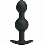 Pretty Love Special Stimulation Silicone Intimate Bead Plug 10.3 cm Black