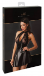 Noir Orgia Exclusive Dress XL - Lace & Powerwetlook, Adjustable Halter
