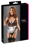 Cottelli Collection Maid Body M Adjustable Powernet Bodysuit with Apron