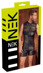 NEK Men's Matte Powernet Top with Harness XL Black Stylish Design
