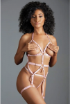Allure Claire Two-Piece Adjustable Strap Set Black One Size
