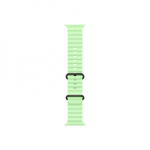 Apple | 49mm Neon Green Ocean Band - Black Titanium Finish