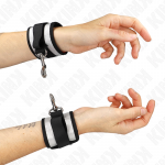 KINK Neoprene Wrist Cuffs Grey 23x5cm - Adjustable, Comfortable Restraint