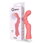 G-SPOT Gohan Vibrator Light Red - Ergonomic USB Rechargeable Massager
