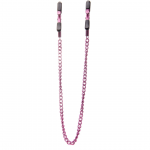 Ouch! Adjustable Stainless Steel Nipple Clamps with Chain - Nickel-Free
