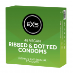 EXS Ribbed & Dotted Latex 56mm Textured Protection 48-Pack