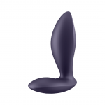 Satisfyer Power Plug Black - Silicone Anal Device with Bluetooth Control