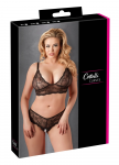 Cottelli Collection Lace Lingerie Set Black XL Adjustable Straps