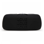 Happy Rabbit LOVE Storage Zip Bag Medium Black - Secure Silicone Case