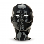 Prowler RED Latex Hood Black - Anatomical Stretch Fit, Eye Openings