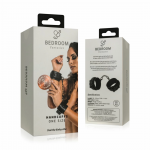 SINNER GEAR Faux Leather Adjustable Handcuffs Black 18-28cm