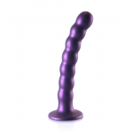 Ouch! Beaded Silicone Intimate Wand 16.5cm Metallic with Suction Cup