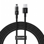 Baseus Gem USB ir IP 2,4A greitojo įkrovimo kabelis 2 m juodas