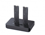 Gembird DD2-U3M2 USB Type-C M.2 NVME ir SATA SSD prijungimo stotelė, juoda