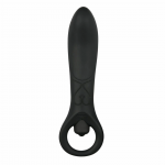 Pretty Love Anal Plug Silicone Black Vibrating Massager 12 cm