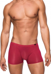 Male Power Seamless Sleek Mini Short S Red Wine Low Rise Comfort