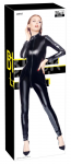 Black Level Vinyl Jumpsuit Long Sleeves Shiny Black M